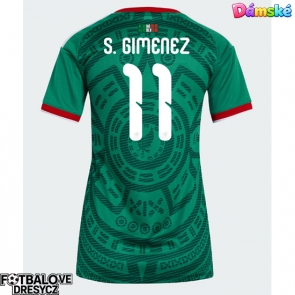 Mexiko Santiago Gimenez #11 Dámské Domácí Dres MS 2026 Krátký Rukáv